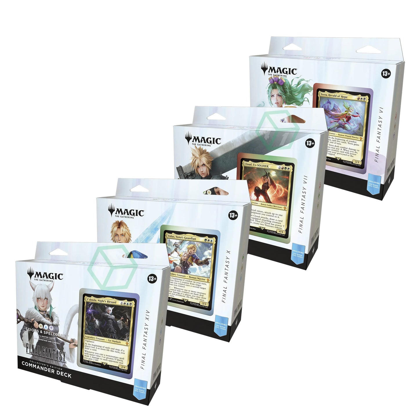 Magic: The Gathering TCG: Final Fantasy Collector Premium Edition Commander Decks - Includes All 4 Surge Foil Decks