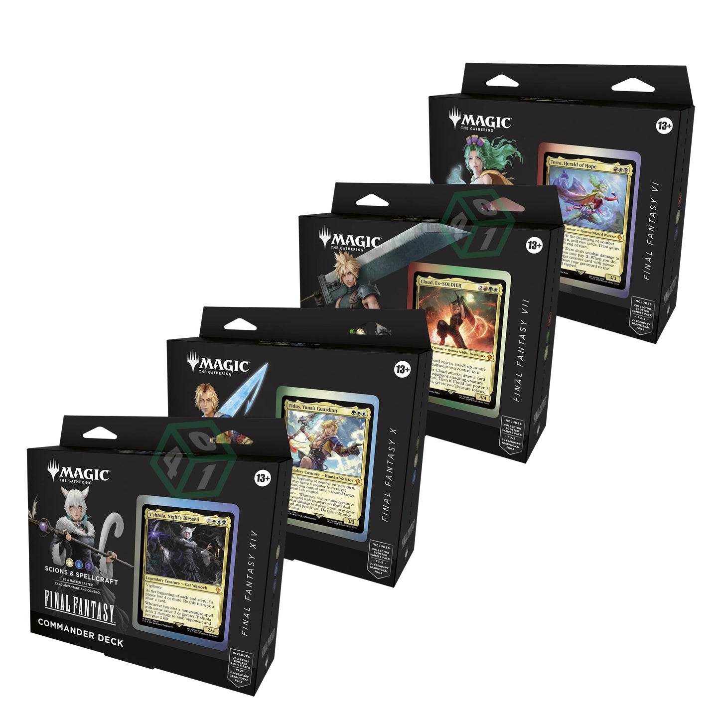 Magic: The Gathering TCG: Final Fantasy Commander Decks - Complete  Set of 4