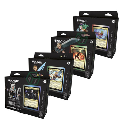 Magic: The Gathering TCG: Final Fantasy Commander Decks - Complete  Set of 4