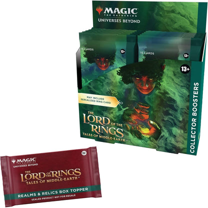 Magic: The Gathering TCG: The Lord of The Rings: Tales of Middle-Earth Collector Booster Box - 12 Packs + 1 Box Topper Card