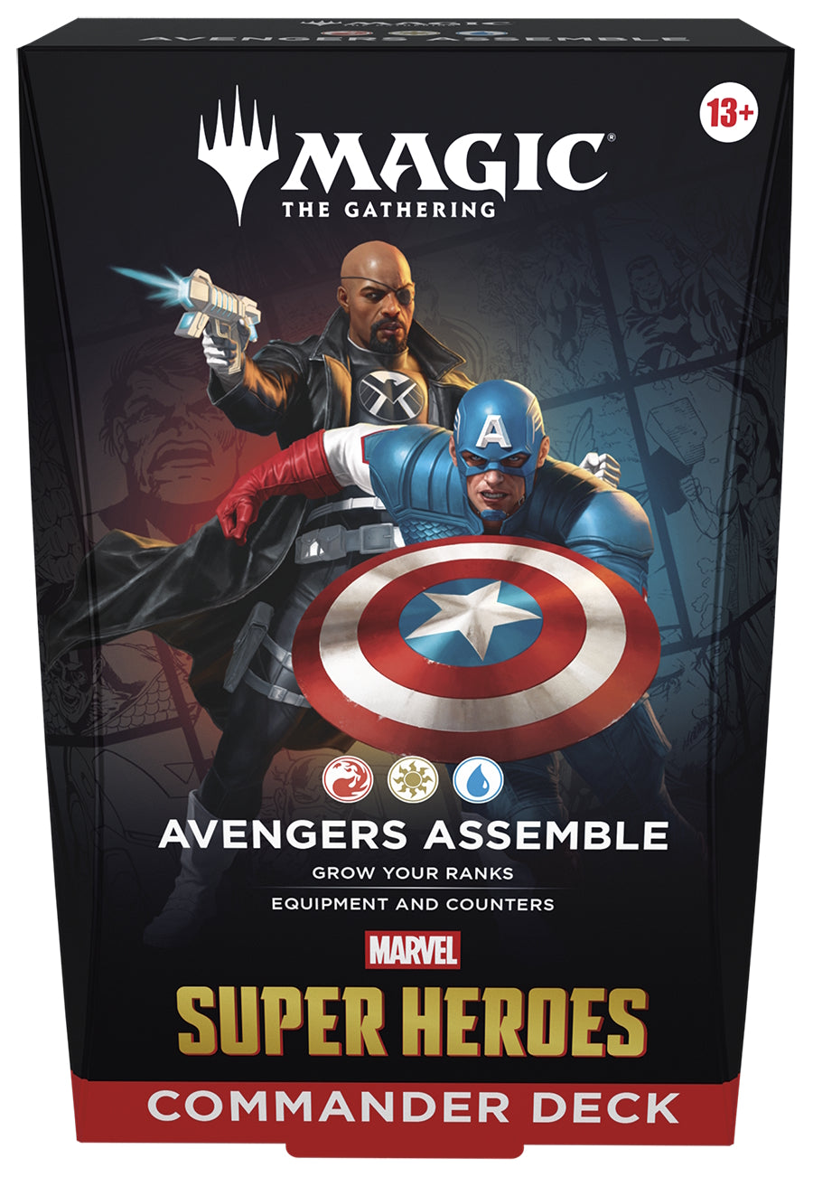 Magic: The Gathering TCG: Marvel Super Heroes Commander Display - Set of 4