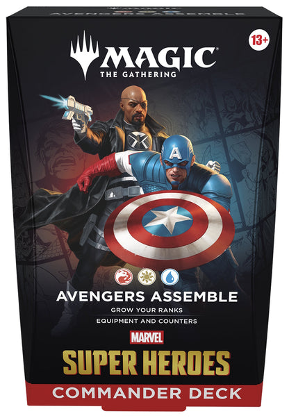 Magic: The Gathering TCG: Marvel Super Heroes Commander Display - Set of 4