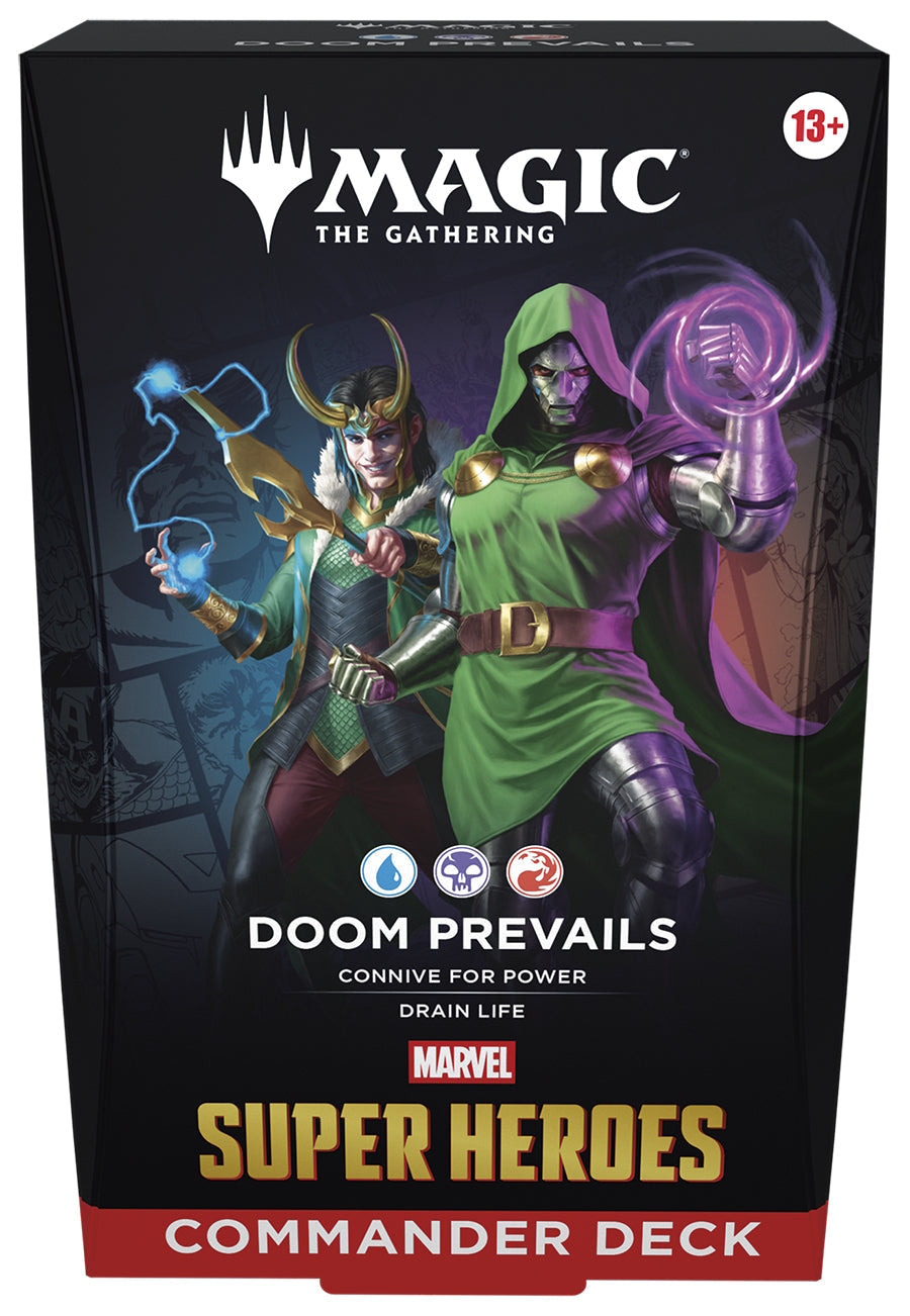 Magic: The Gathering TCG: Marvel Super Heroes Commander Display - Set of 4