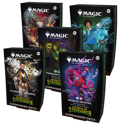 Magic: The Gathering TCG: Secrets of Strixhaven Commander Decks - Set of 5