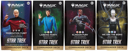 Magic: The Gathering TCG: Star Trek Commander Deck Bundle - Set of 4