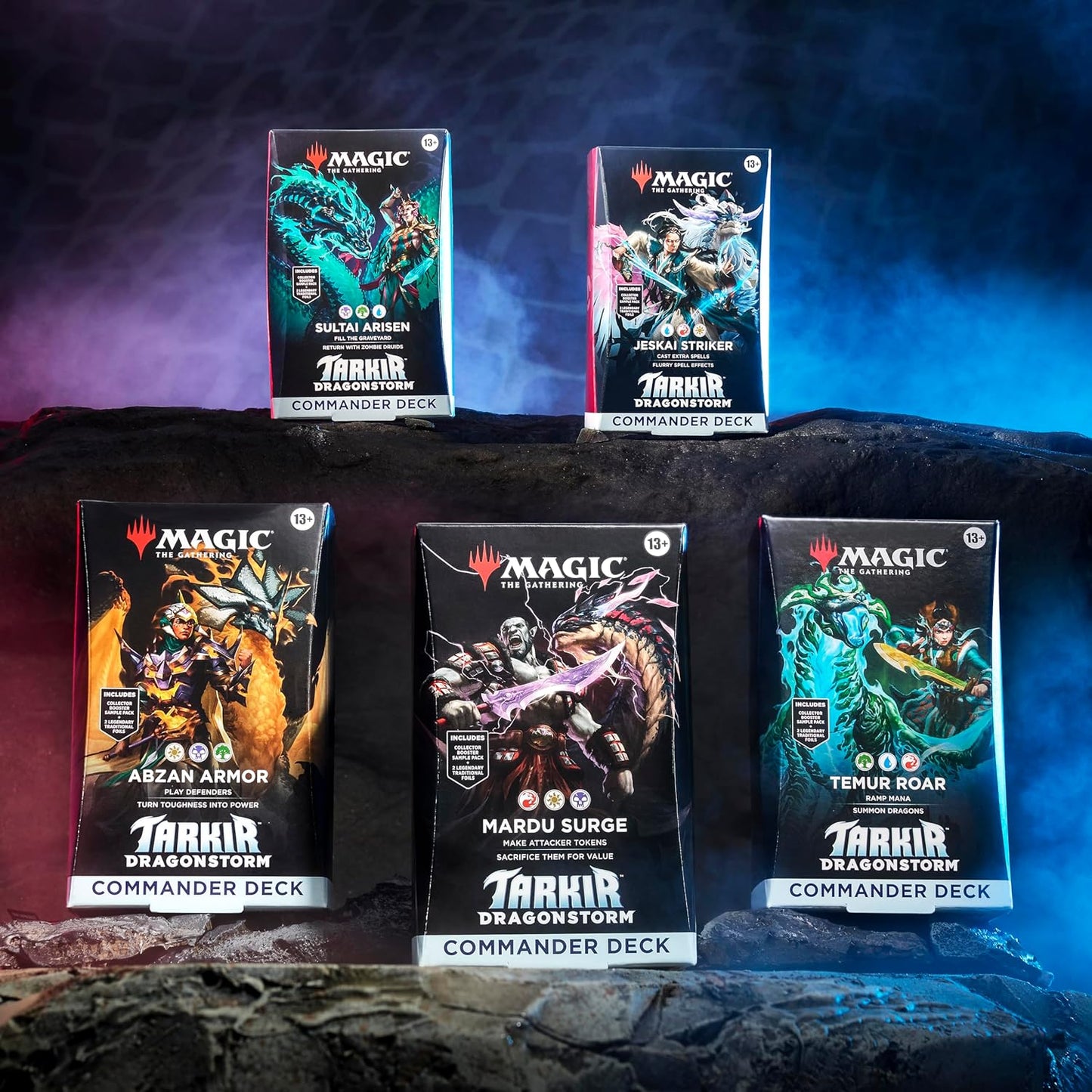Magic: The Gathering TCG: Tarkir Dragonstorm Commander Decks - Set of 5 Decks