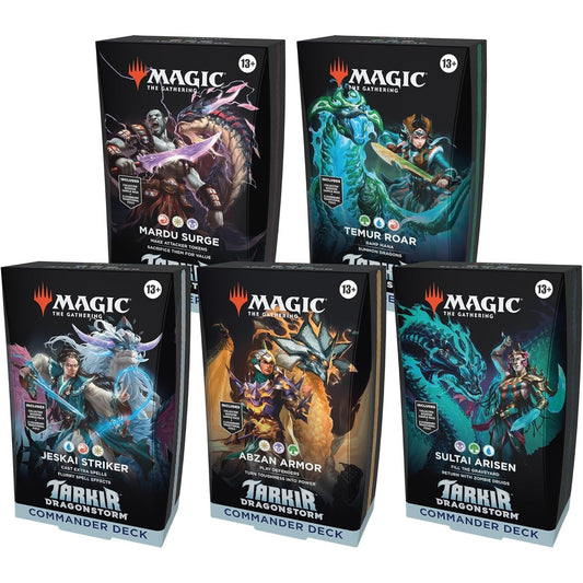 Magic: The Gathering TCG: Tarkir Dragonstorm Commander Decks - Set of 5 Decks