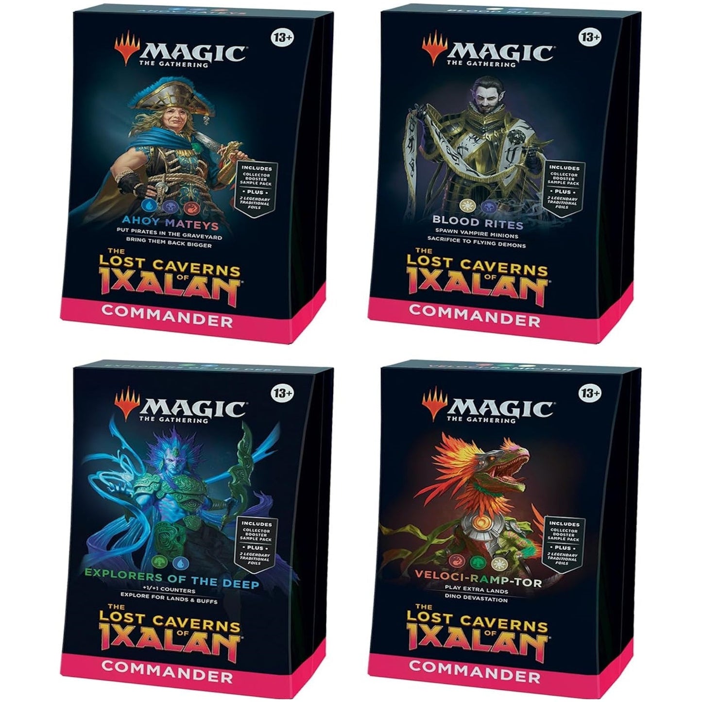 Magic: The Gathering TCG: The Lost Caverns of Ixalan Commander - Set of 4 decks