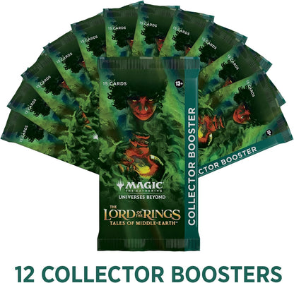 Magic: The Gathering TCG: The Lord of The Rings: Tales of Middle-Earth Collector Booster Box - 12 Packs + 1 Box Topper Card
