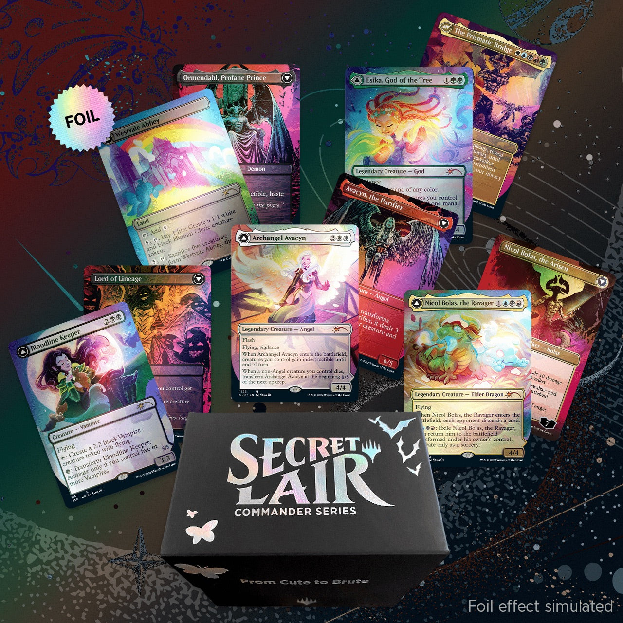 Magic: The Gathering TCG: Secret Lair Commander Deck - From Cute to Brute - Foil Edition