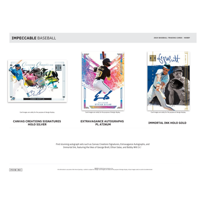 2024 Panini Impeccable Baseball Hobby 3 Box Case