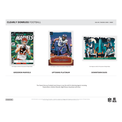2024 Panini Clearly Donruss Football Hobby 16 Box Case